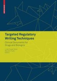 cover of the book Targeted Regulatory Writing Techniques: Clinical Documents for Drugs and Biologics