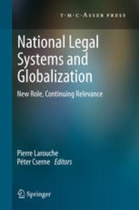 cover of the book National Legal Systems and Globalization: New Role, Continuing Relevance