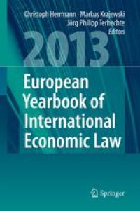 cover of the book European Yearbook of International Economic Law 2013