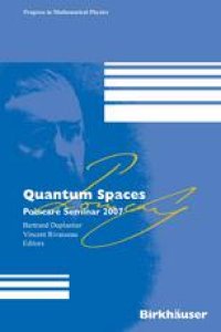 cover of the book Quantum Spaces: Poincaré Seminar 2007