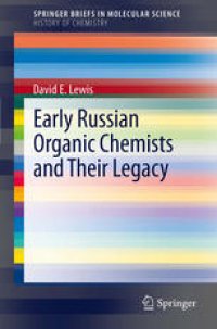 cover of the book Early Russian Organic Chemists and Their Legacy