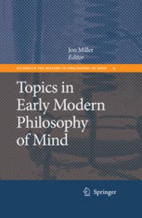 cover of the book Topics in Early Modern Philosophy of Mind