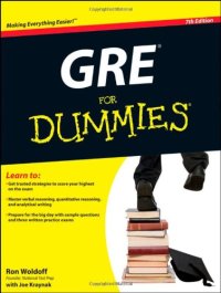 cover of the book GRE For Dummies