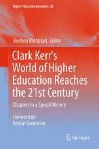 cover of the book Clark Kerr's World of Higher Education Reaches the 21st Century: Chapters in a Special History