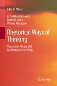 cover of the book Rhetorical Ways of Thinking: Vygotskian Theory and Mathematical Learning