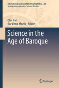 cover of the book Science in the Age of Baroque