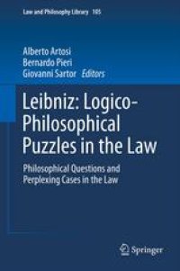 cover of the book Leibniz: Logico-Philosophical Puzzles in the Law: Philosophical Questions and Perplexing Cases in the Law