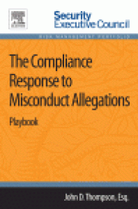 cover of the book The Compliance Response to Misconduct Allegations. Playbook