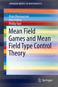 cover of the book Mean Field Games and Mean Field Type Control Theory