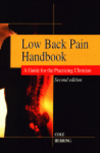 cover of the book Low Back Pain Handbook. A Guide for the Practicing Clinician