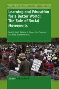 cover of the book Learnning and Educationfor a Bettter World: The Role of Social Movements