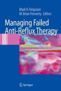 cover of the book Managing Failed Anti-Reflux Therapy