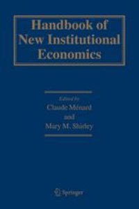 cover of the book Handbook of New Institutional Economics