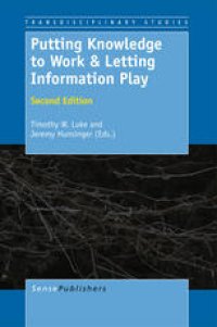 cover of the book Putting Knowledge to Work and Letting Information Play