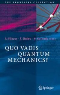 cover of the book Quo Vadis Quantum Mechanics?