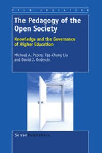 cover of the book The Pedagogy of the Open Society: Knowledge and the Governance of Higher Education