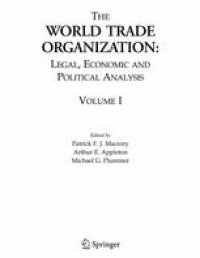 cover of the book The World Trade Organization: Legal, Economic and Political Analysis