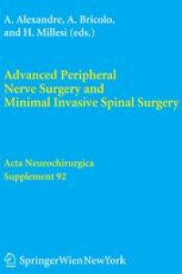 cover of the book Advanced Peripheral Nerve Surgery and Minimal Invasive Spinal Surgery