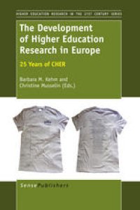 cover of the book The Development of Higher Education Research in Europe: 25 Years of CHER