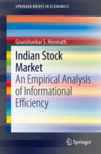 cover of the book Indian Stock Market: An Empirical Analysis of Informational Efficiency