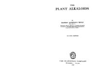 cover of the book The Plant Alkaloids