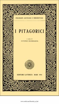 cover of the book I pitagorici