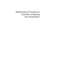 cover of the book Mathematical Principles for Scientific Computing and Visualization