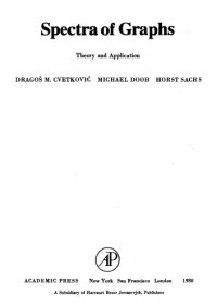 cover of the book Spectra of Graphs: Theory and Application