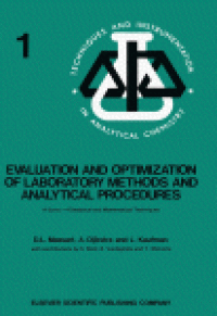 cover of the book Evaluation and Optimization of Laboratory Methods and Analytical Procedures