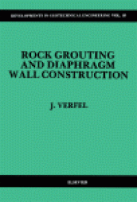 cover of the book Rock Grouting and Diaphragm Wall Construction