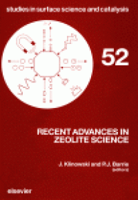 cover of the book Recent Advances in Zeolite Science, Proceedings of the 1989 Meeting of the British Zeolite Association