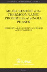 cover of the book Measurement of the Thermodynamic Properties of Single Phases