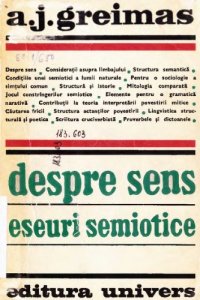 cover of the book Despre sens