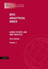 cover of the book WTO Analytical Index 2 Volume Set: Guide to WTO Law and Practice