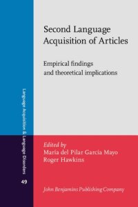 cover of the book Second Language Acquisition of Articles: Empirical findings and theoretical implications