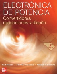 cover of the book Electrónica de Potencia: Convertidores, Aplicaciones y Diseño