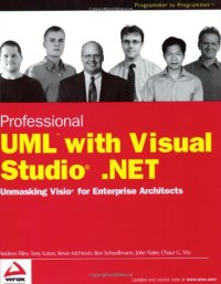 cover of the book Professional UML Using Visual Studio .Net