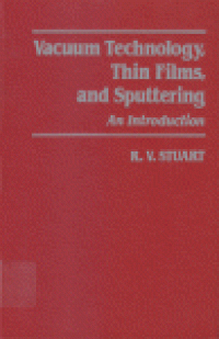 cover of the book Vacuum Technology, Thin Films, and Sputtering. An Introduction