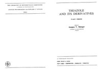 cover of the book The Chemistry of Heterocyclic Compounds, Thiazole and Its Derivatives 