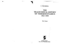 cover of the book The Tragicomical History of Thermodynamics, 1822-1854