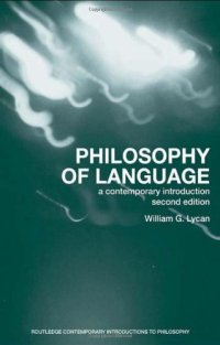 cover of the book Philosophy of Language: A Contemporary Introduction