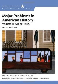 cover of the book Major Problems in American History, Volume II: Since 1865