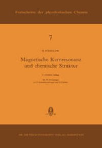 cover of the book Magnetische Kernresonanz und Chemische Struktur