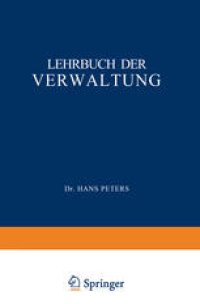 cover of the book Lehrbuch der Verwaltung