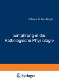 cover of the book Einführung in die Pathologische Physiologie