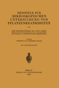 cover of the book Beispiele zur mikroskopischen Untersuchung von Pflanzenkrankheiten