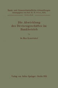 cover of the book Die Abwicklung des Devisengeschäftes im Bankbetrieb