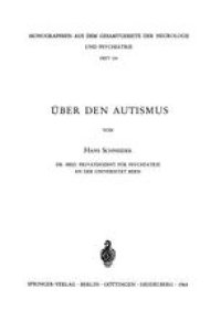 cover of the book Über den Autismus