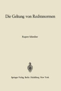 cover of the book Die Geltung von Rechtsnormen