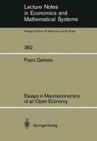 cover of the book Essays in Macroeconomics of an Open Economy